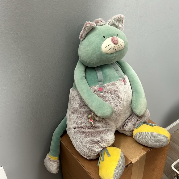 Moulin Roty Les Pachat Blue activity cat kids toy- good condition - Picture 2 of 12